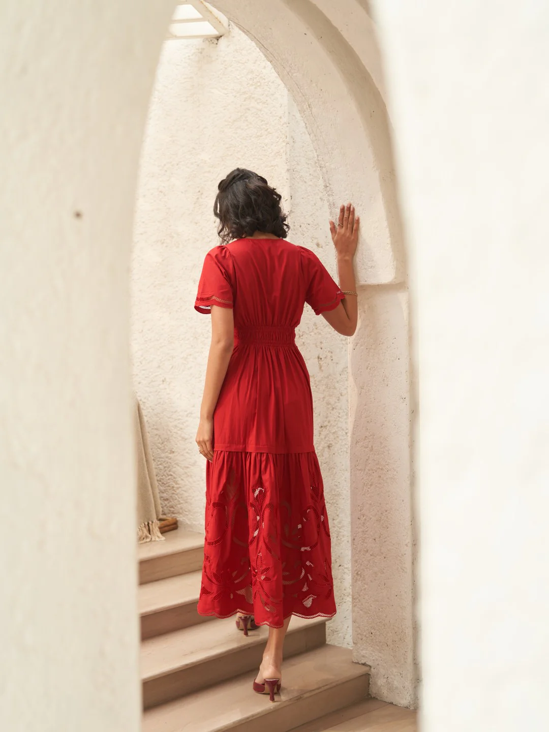 Ava Cutwork Dress - Image 3