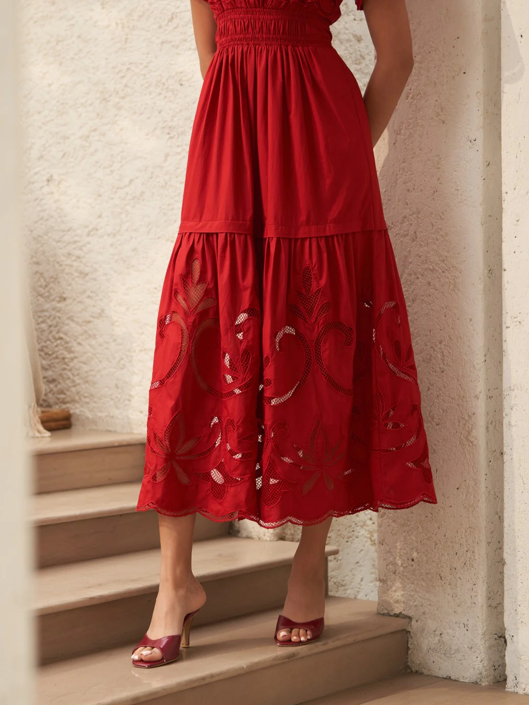 Ava Cutwork Dress - Image 5