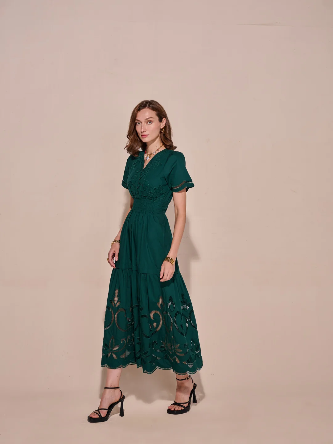 Ava Cutwork Dress - Image 8