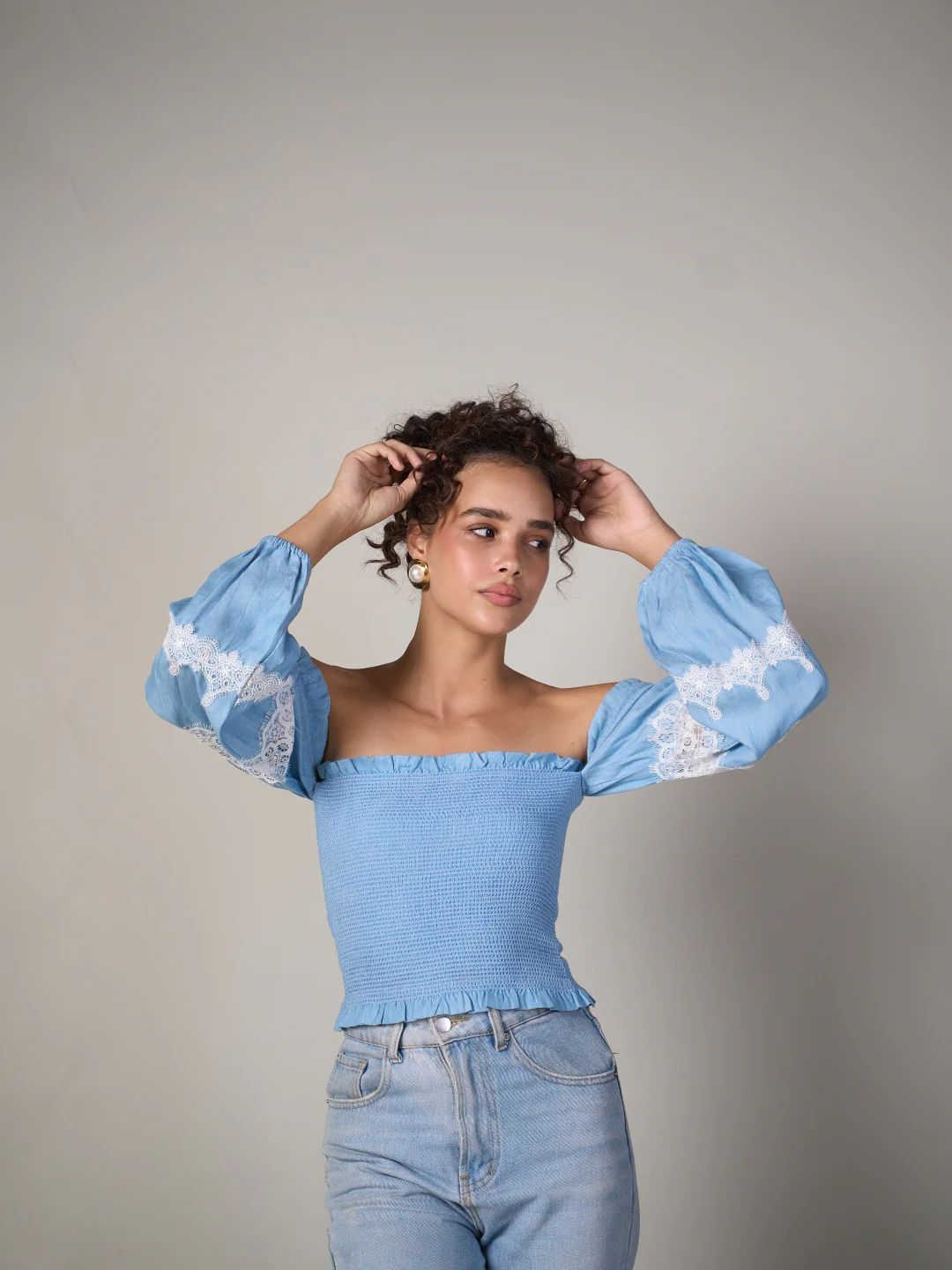 Lace Smocked Top - Image 20