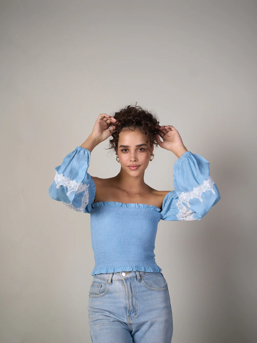 Lace Smocked Top - Image 21