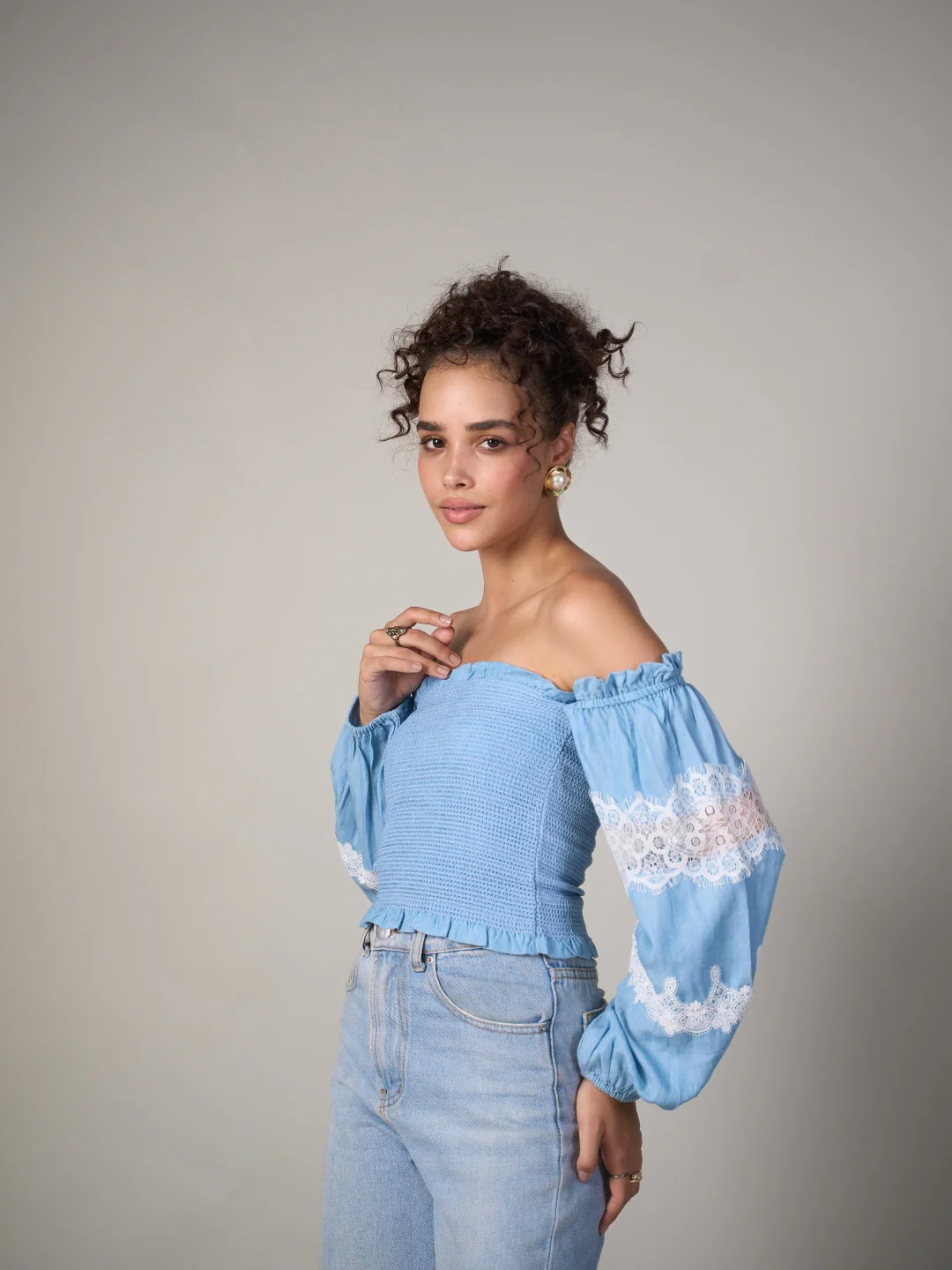 Lace Smocked Top - Image 22