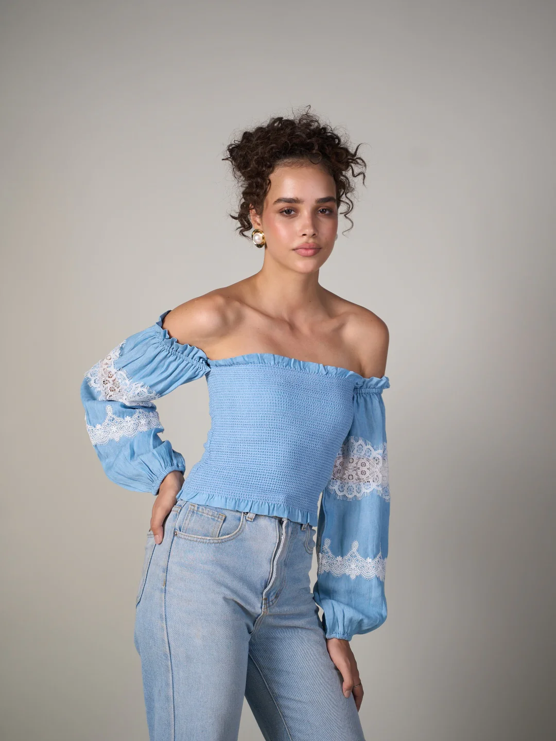 Lace Smocked Top - Image 23