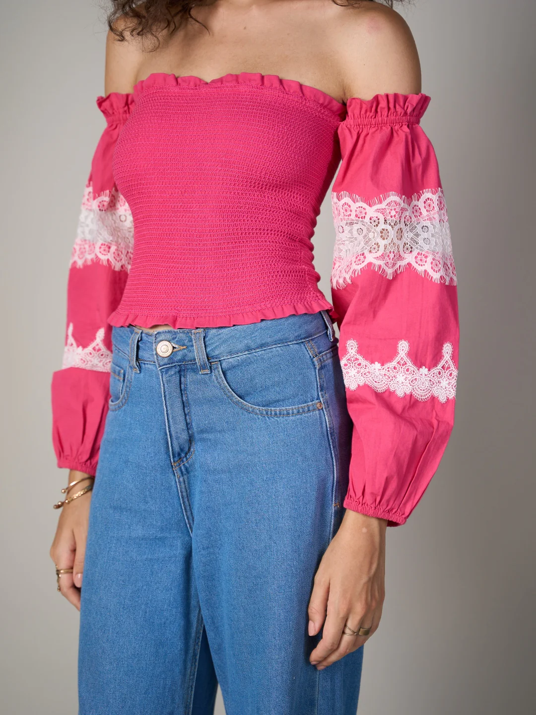 Lace Smocked Top - Image 7