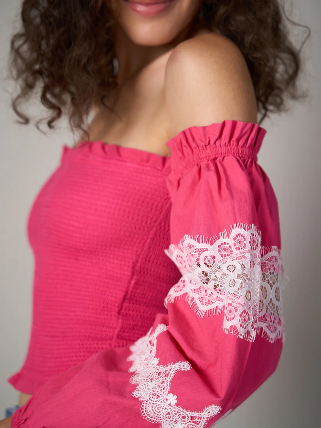 Lace Smocked Top - Image 9