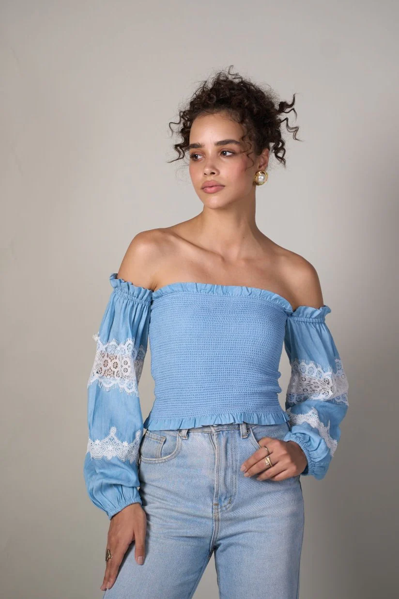 Lace Smocked Top - Image 16