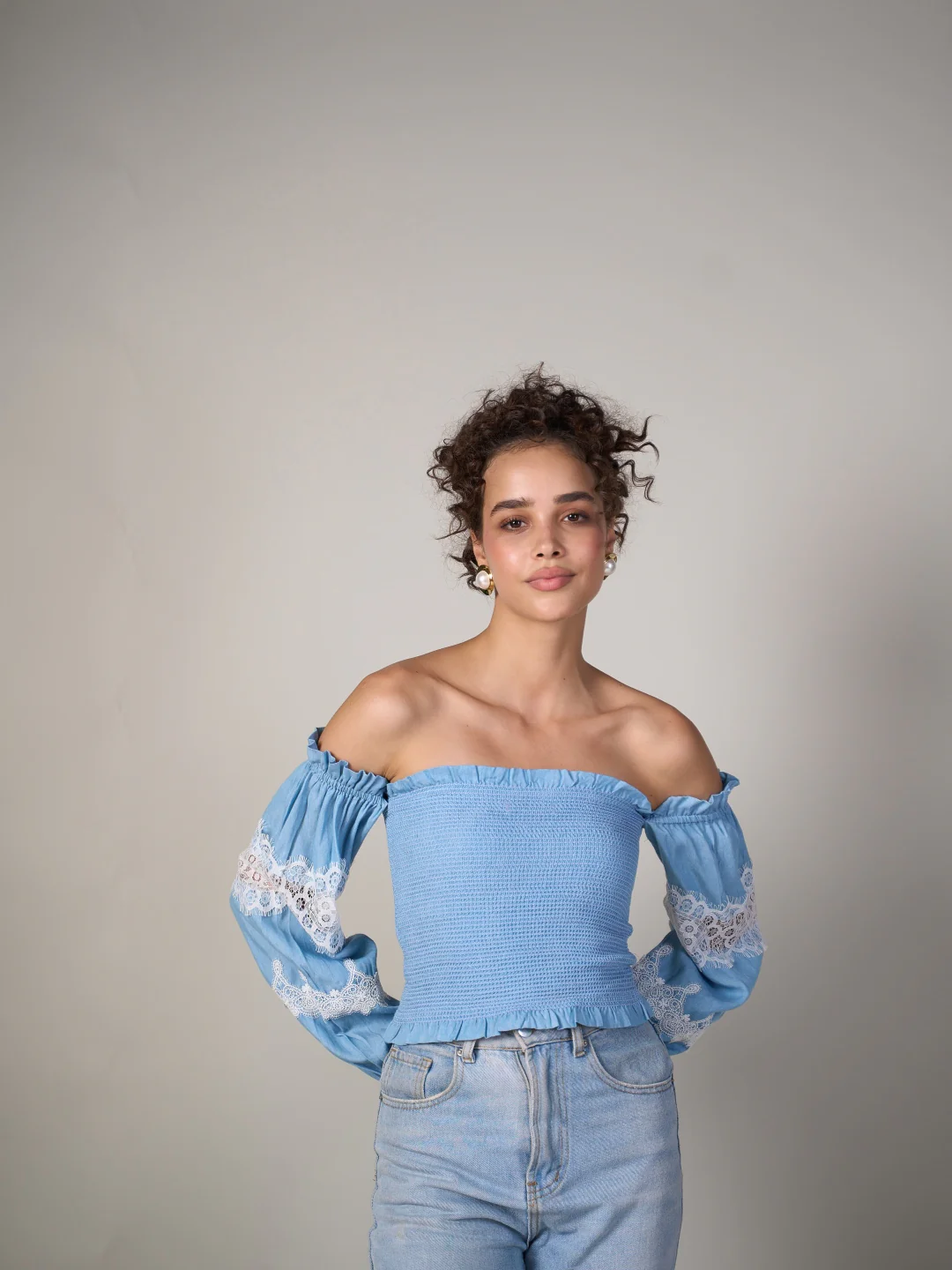 Lace Smocked Top - Image 19