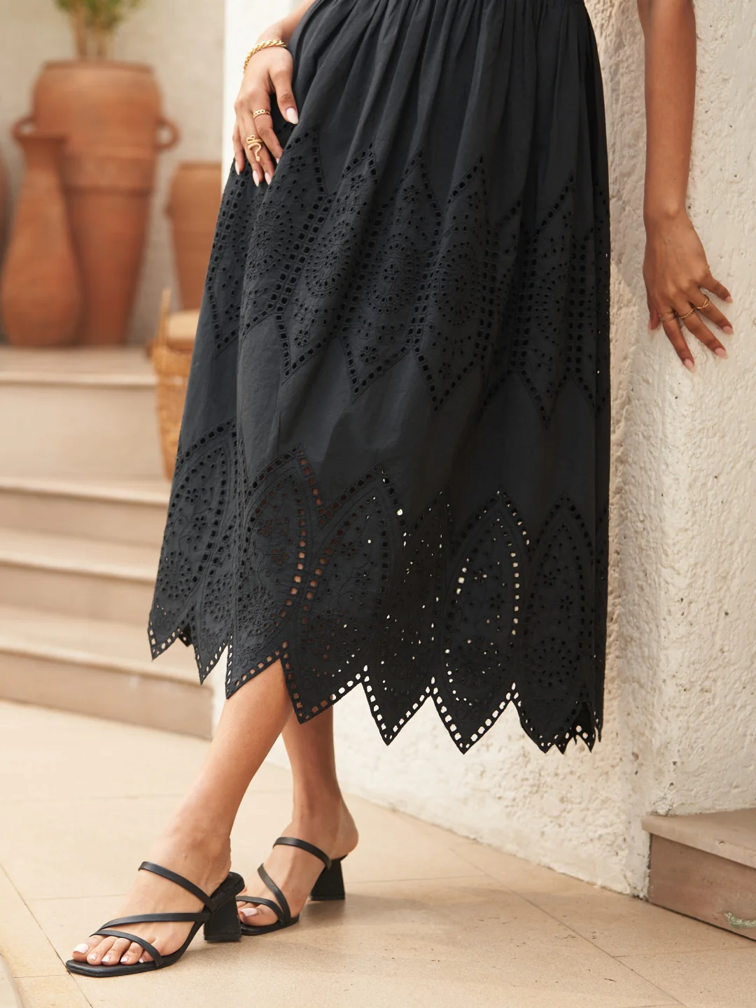 Charlotte Embroidered Dress - Image 7