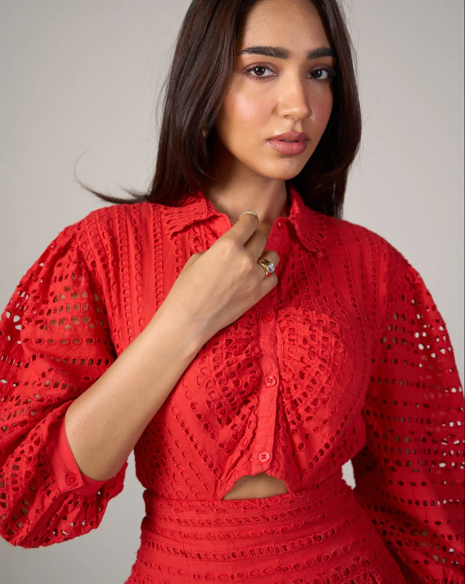 Thea Schiffli Dress - Image 20