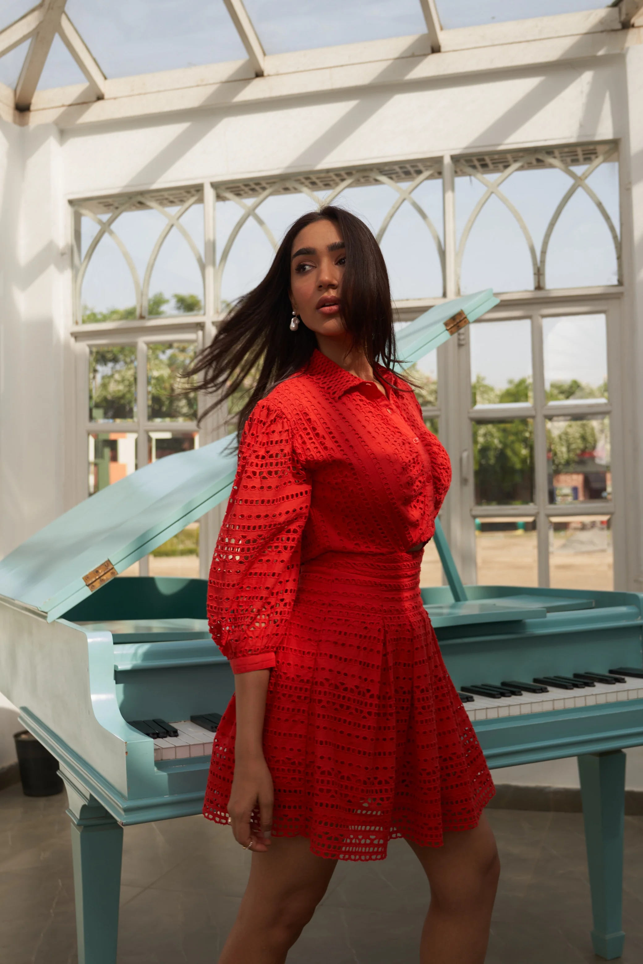 Thea Schiffli Dress - Image 17