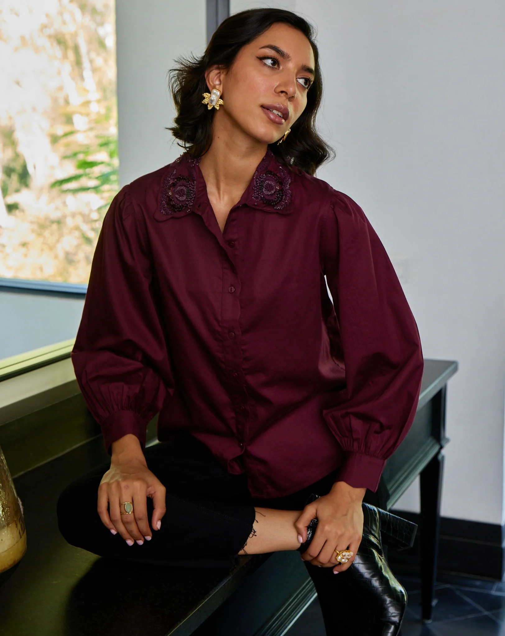 Erin Embroidered Shirt - Image 10