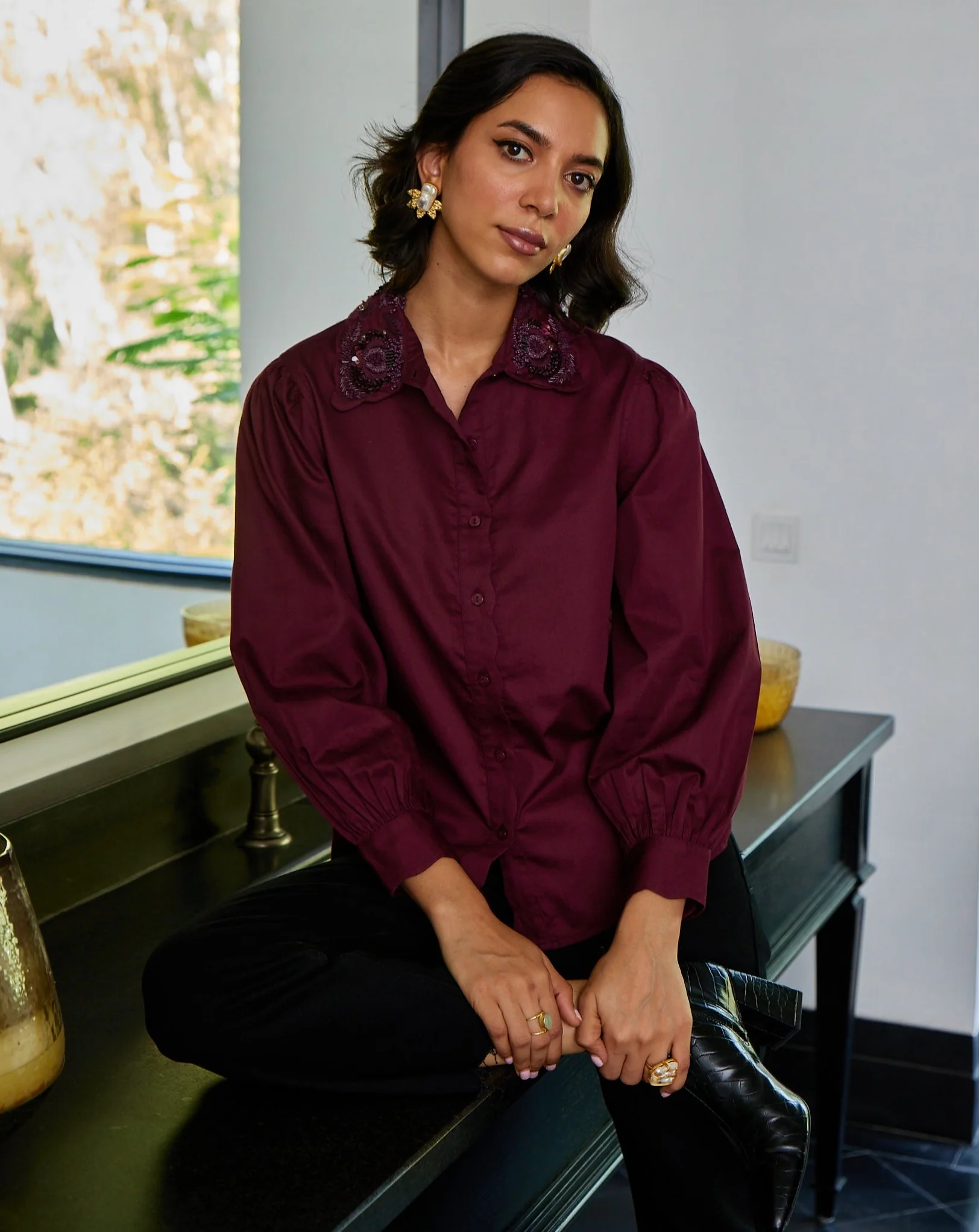 Erin Embroidered Shirt - Image 11