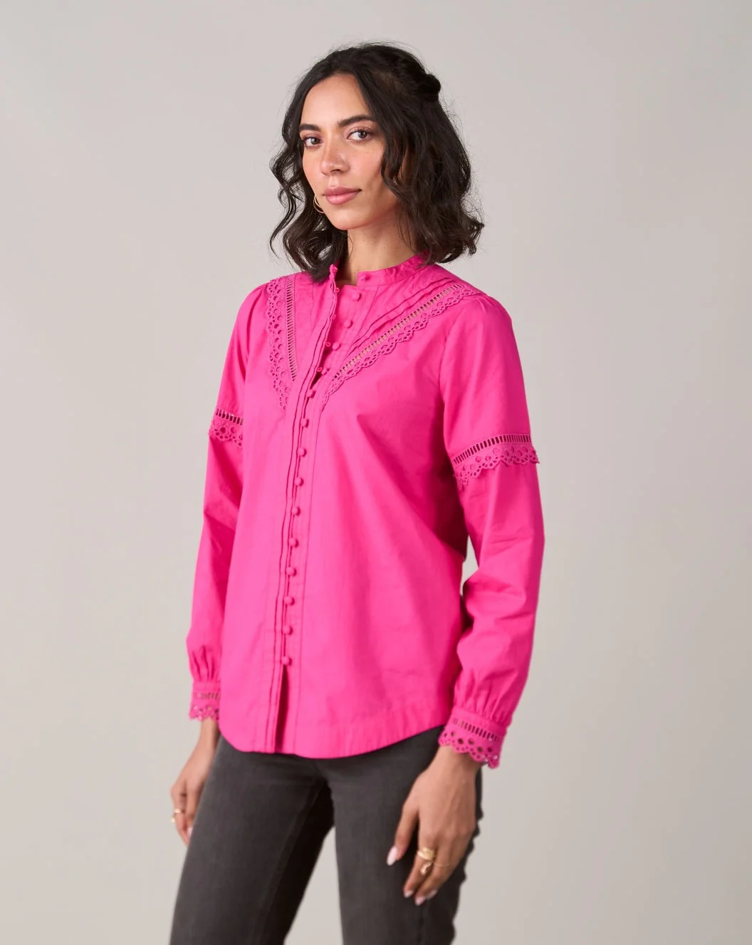 Fuschia Lace Top - Image 4
