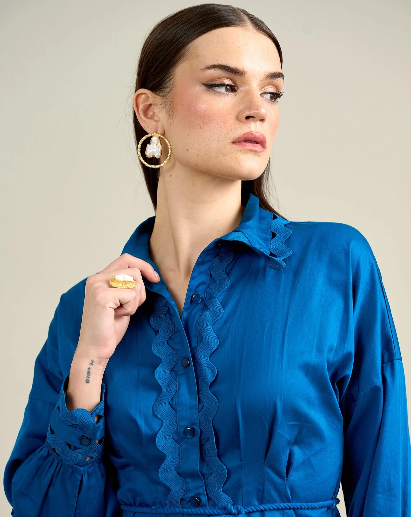Cotton Satin Shirt - Image 6