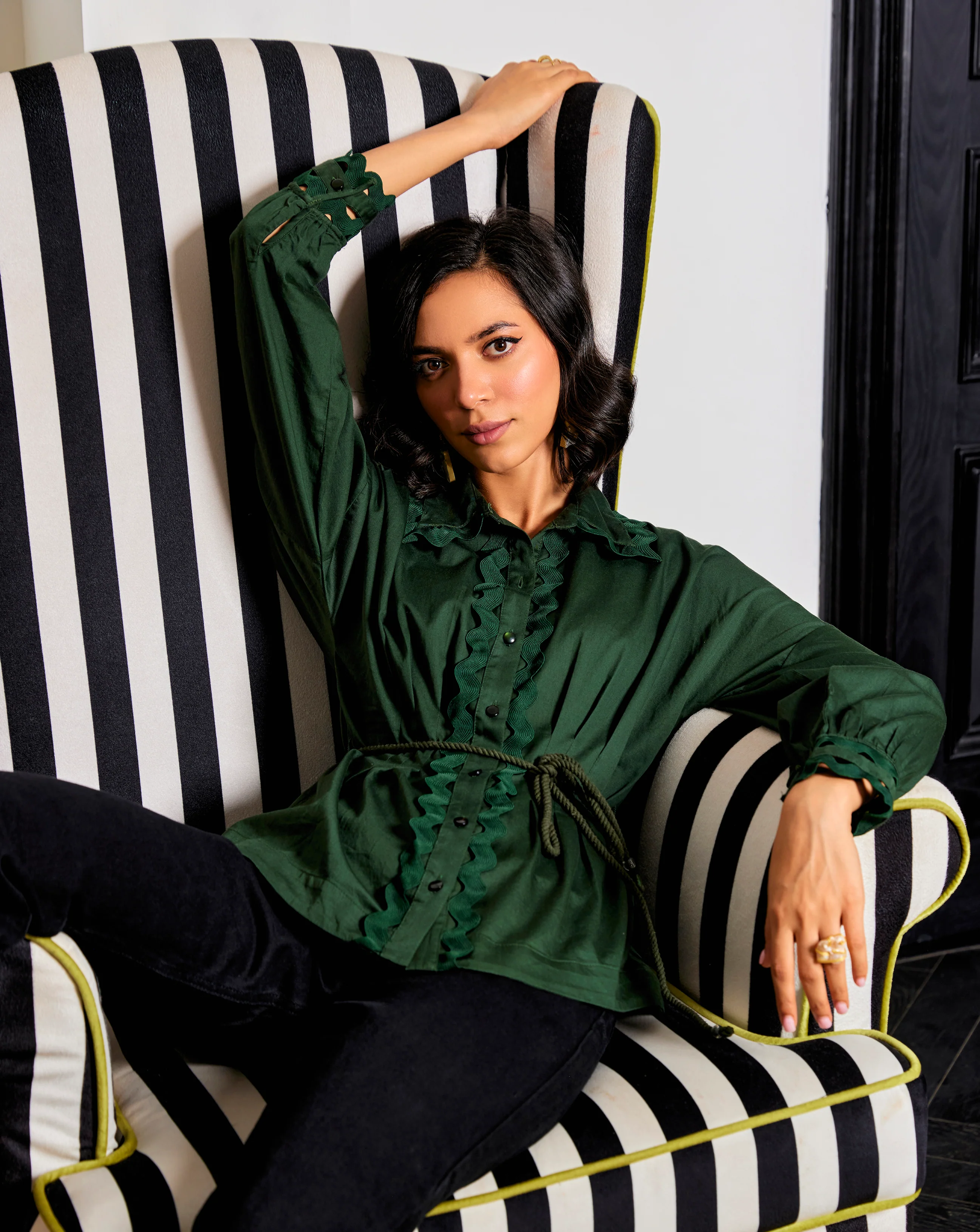 Cotton Satin Shirt - Image 26