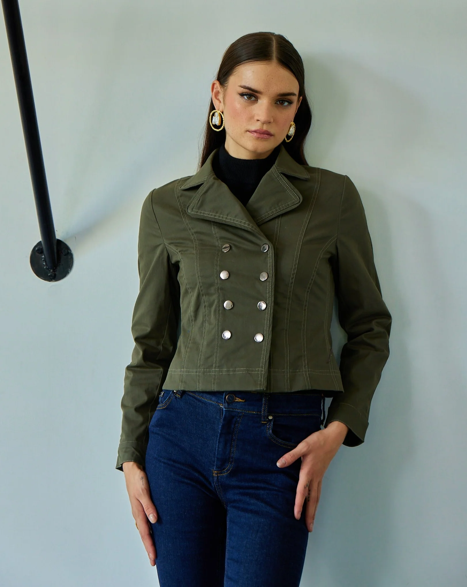 Harper Olive Jacket - Image 10