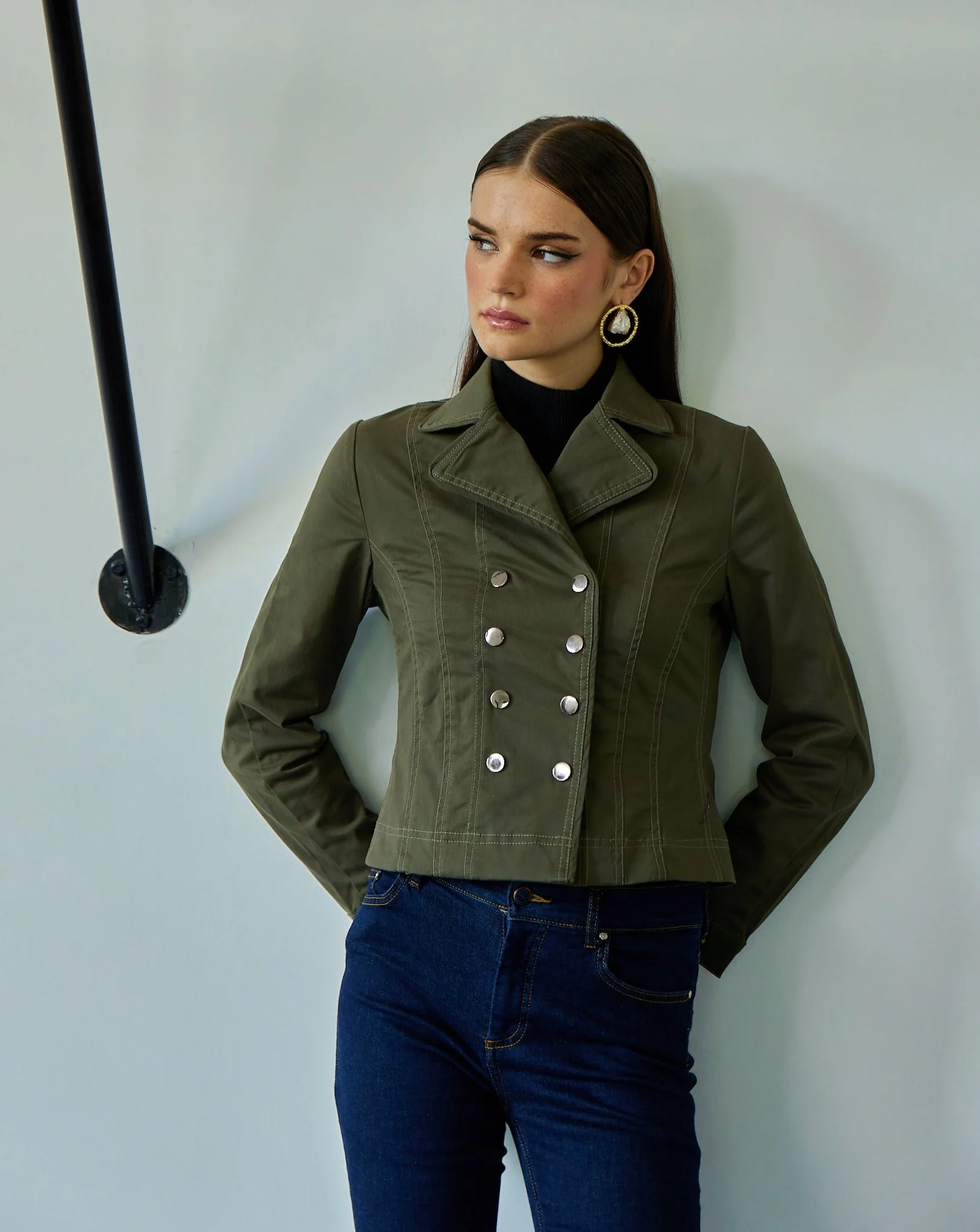 Harper Olive Jacket - Image 11