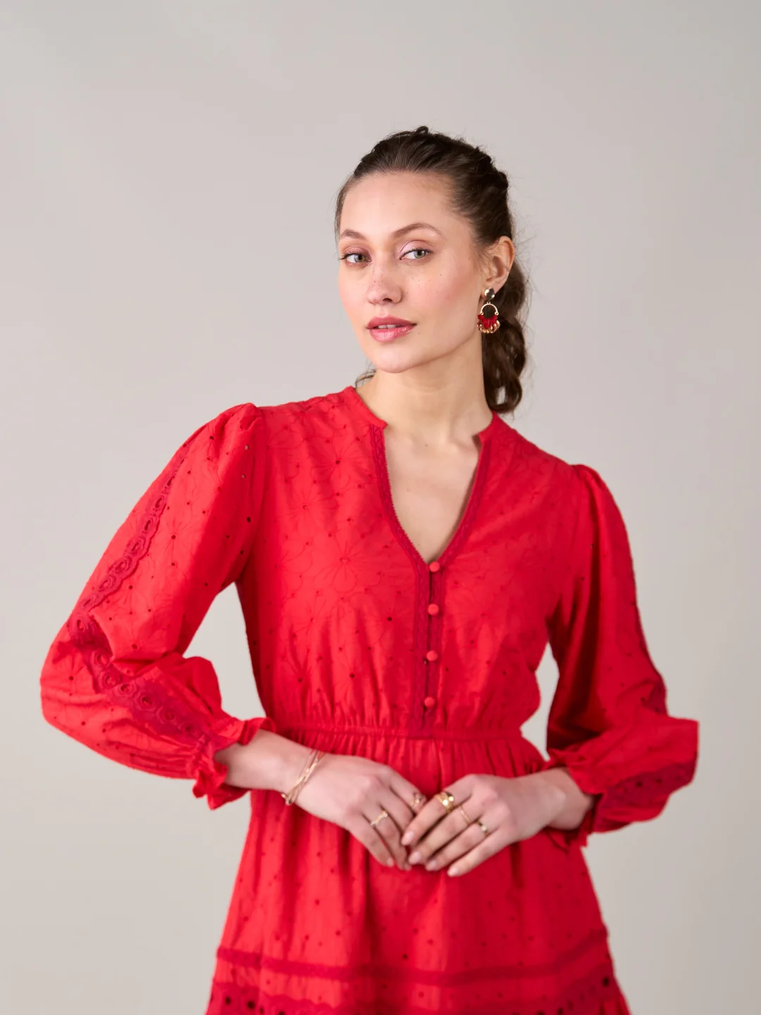 Julie Red Dress - Image 4