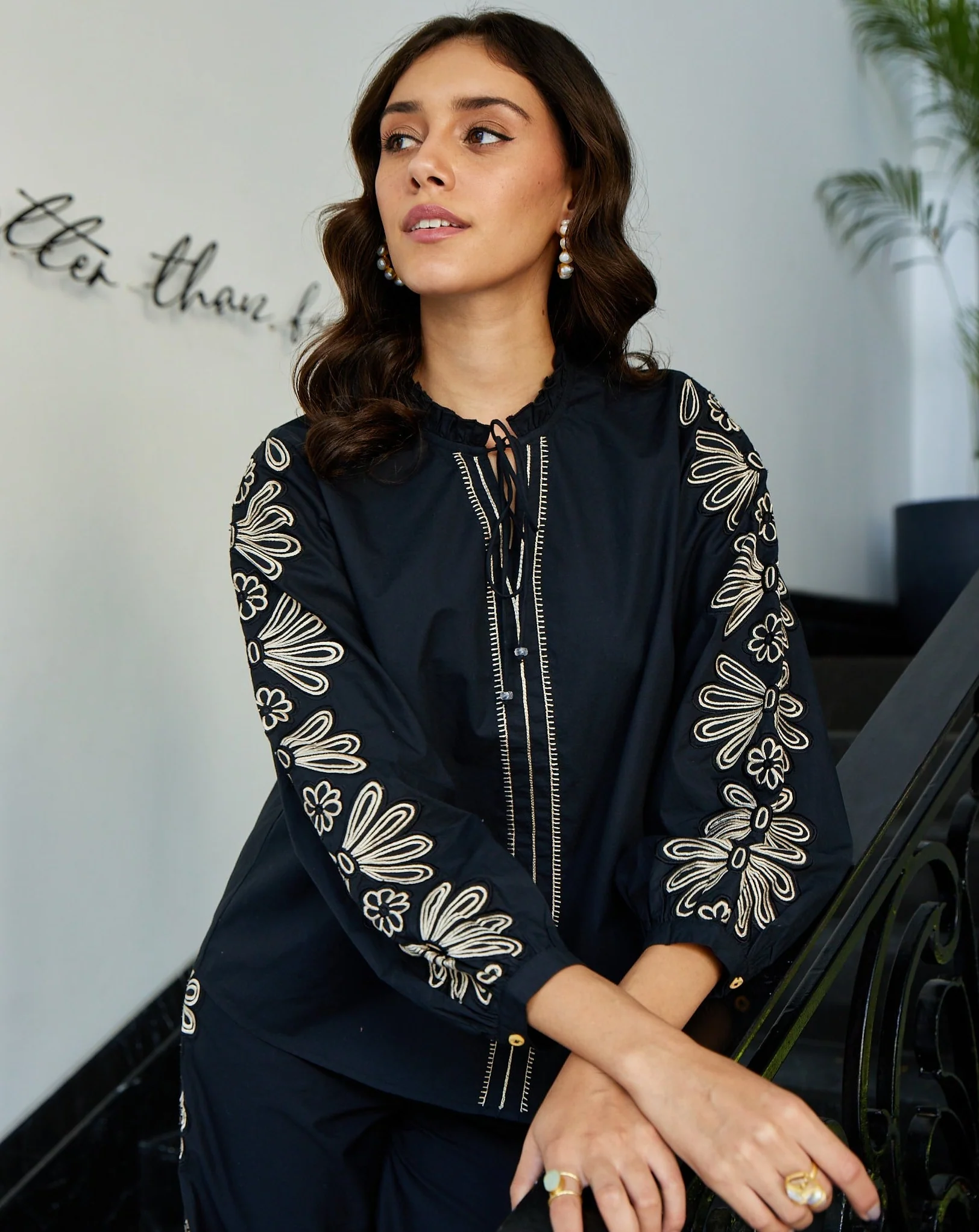 Kate Black Top - Image 11