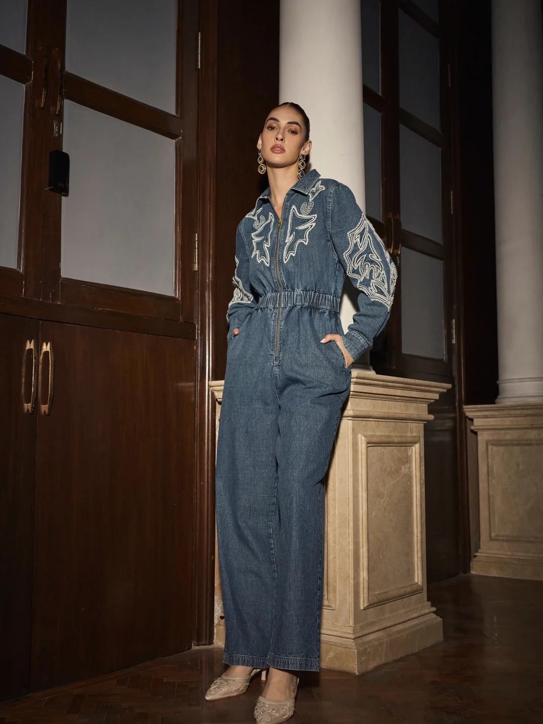 Lisa Denim Jumpsuit - Image 4