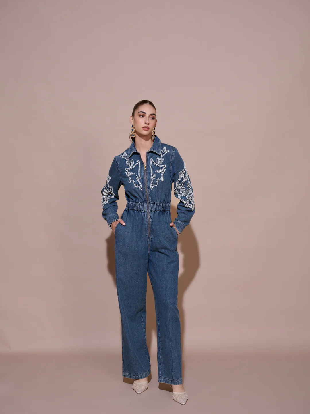 Lisa Denim Jumpsuit - Image 5