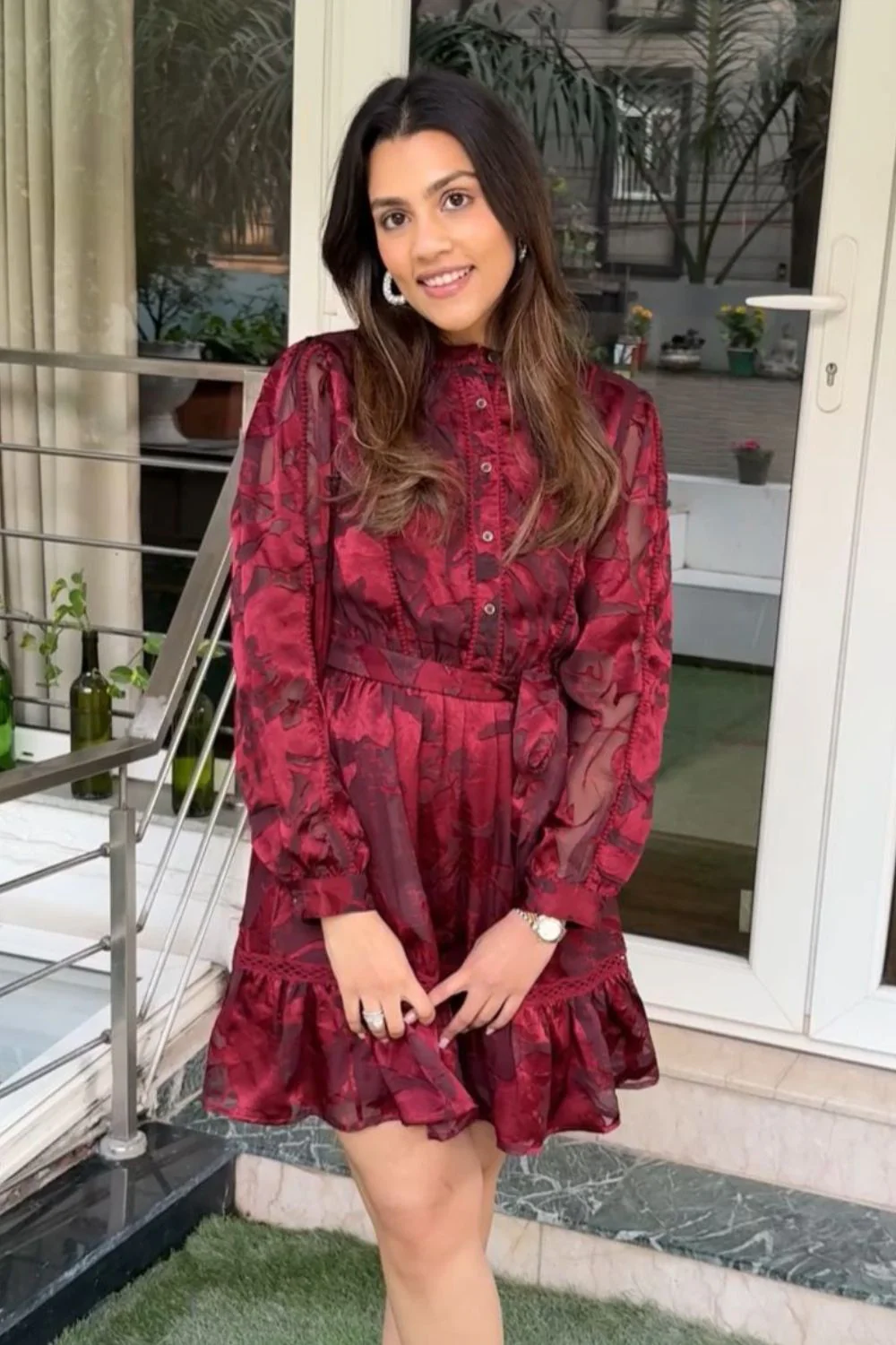 Millie Jacquard Dress - Image 3