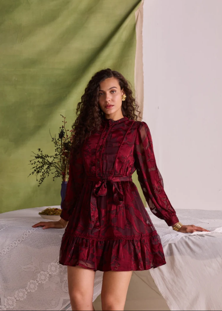 Millie Jacquard Dress - Image 4