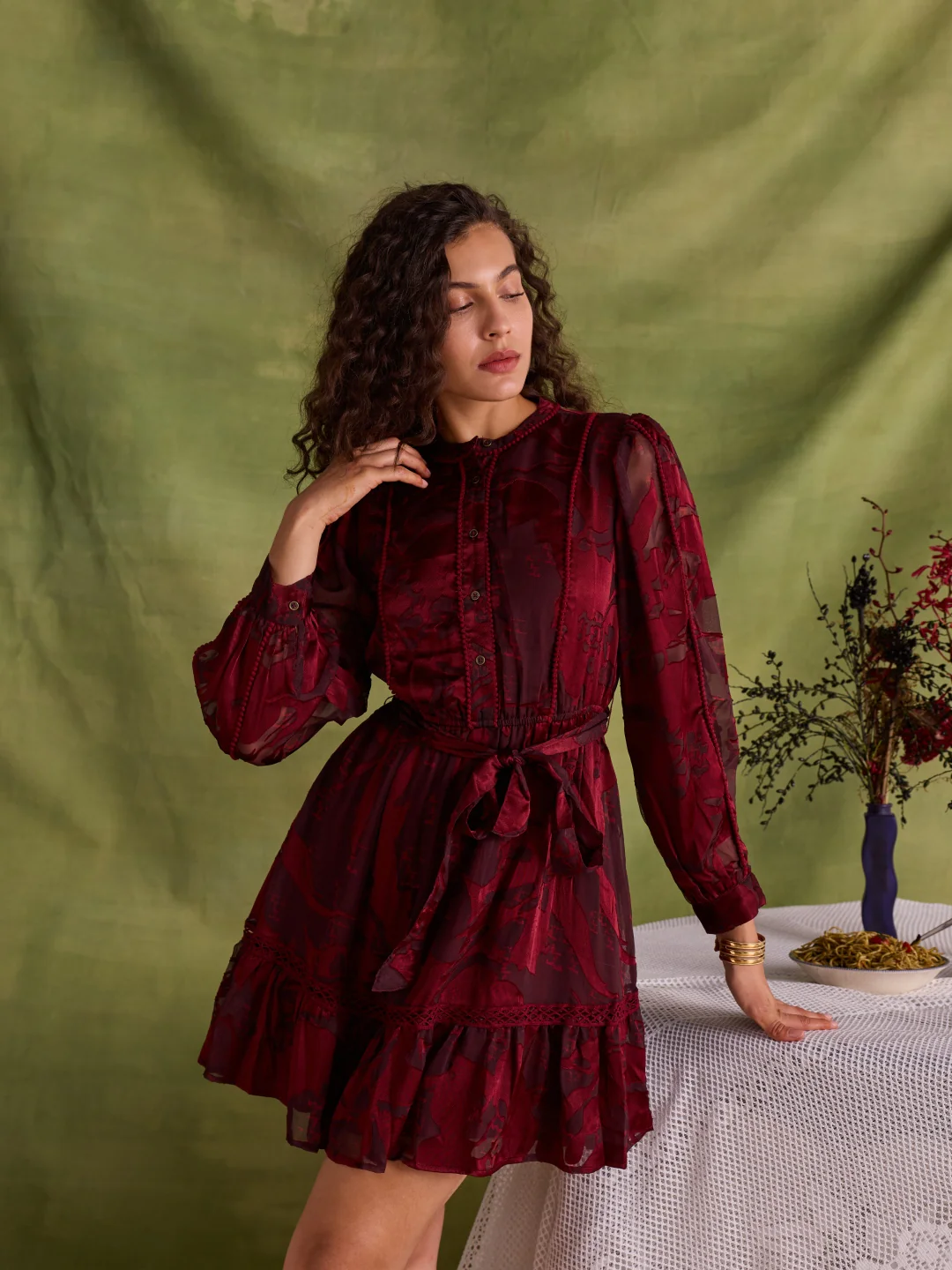 Millie Jacquard Dress - Image 5