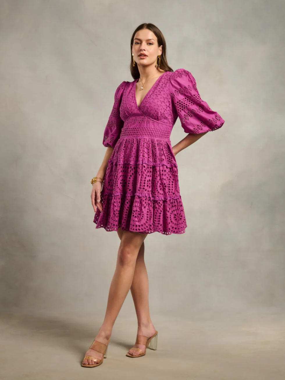 Serena Schiffli Dress - Image 16