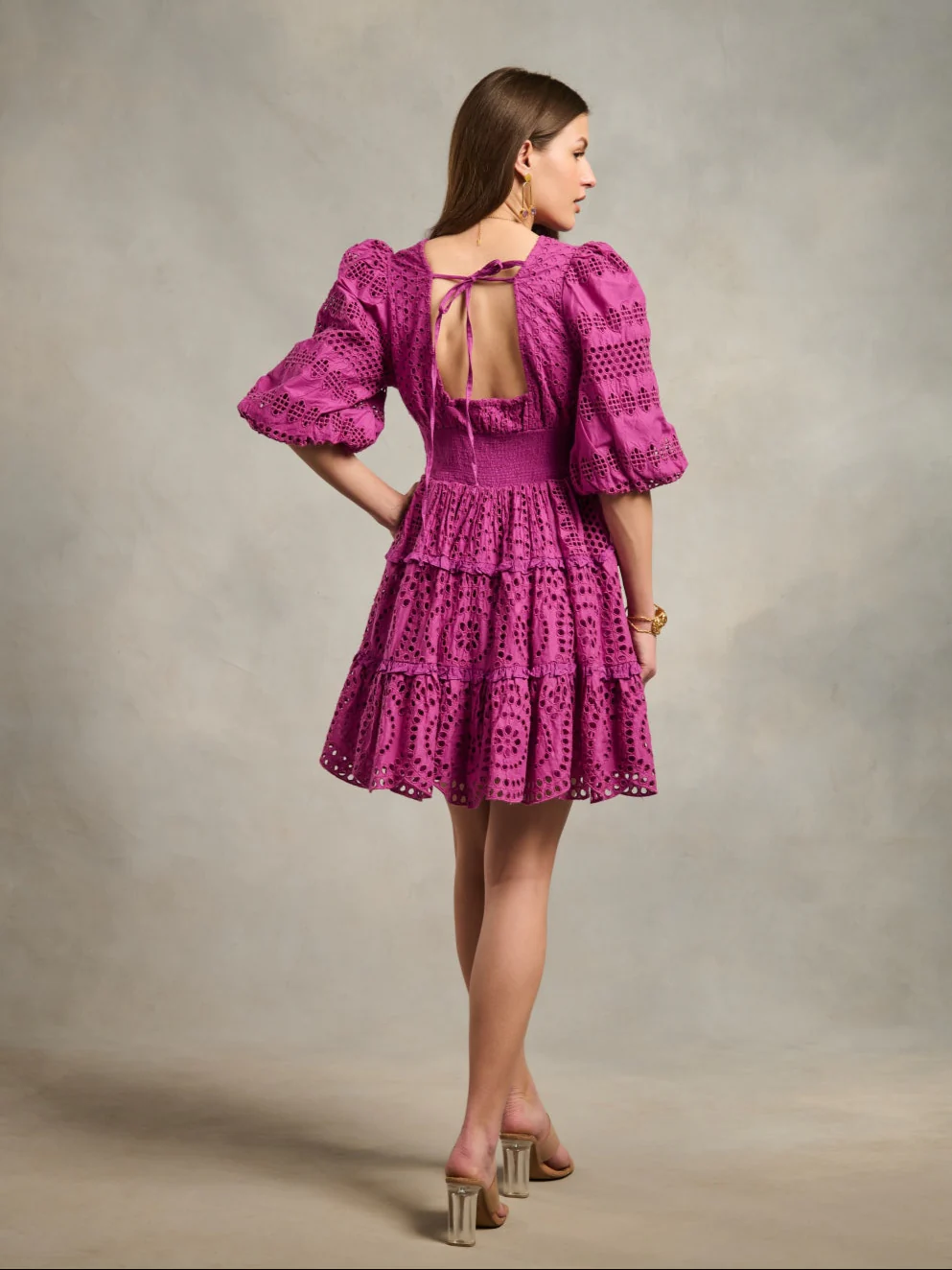 Serena Schiffli Dress - Image 17