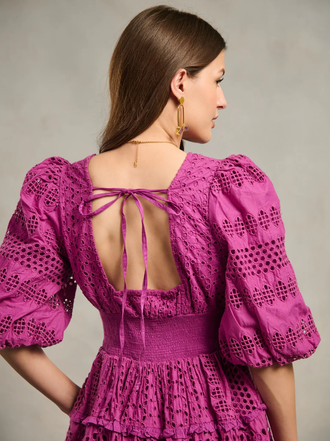 Serena Schiffli Dress - Image 19